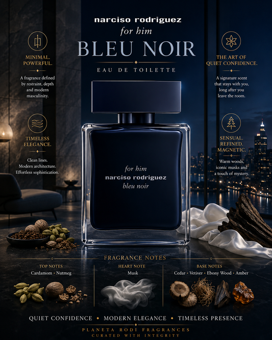 For Him Bleu Noir — Narciso Rodriguez Eau de Toilette · 3.3 oz / 100 ml
