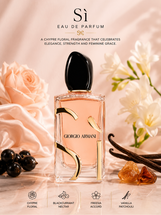 Giorgio Armani Sì Eau de Parfum – 3.4 oz / 100 ml