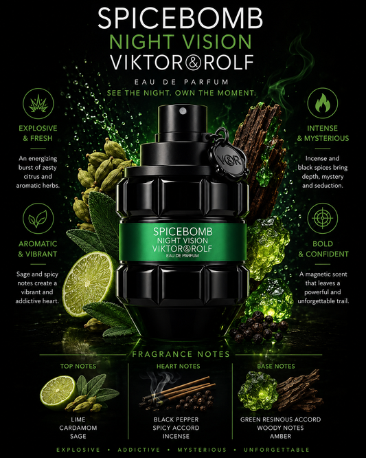 Spicebomb Night Vision by Viktor & Rolf – Eau de Parfum (3.04 oz / 90 ml)