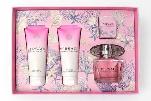 Versace – Bright Crystal Pour Femme 4pcs Gift Set (Women)