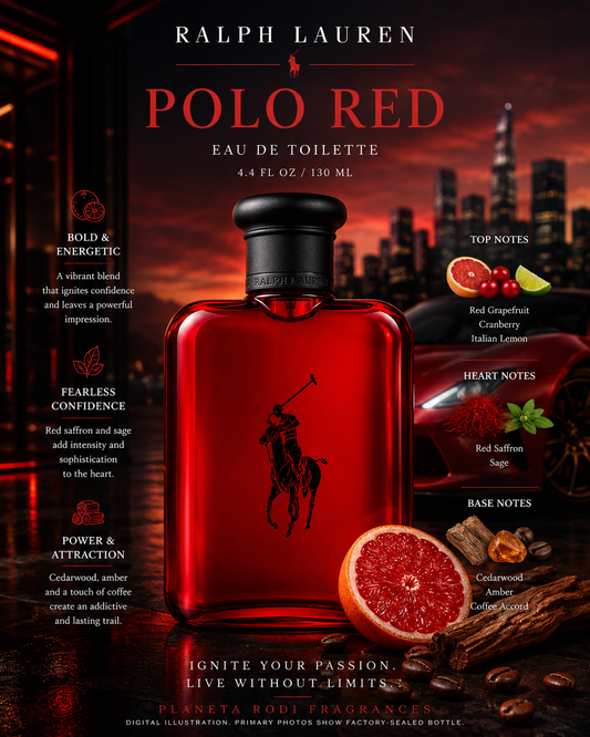 Polo Red — Ralph Lauren Eau de Toilette · 4.2 oz / 125 ml