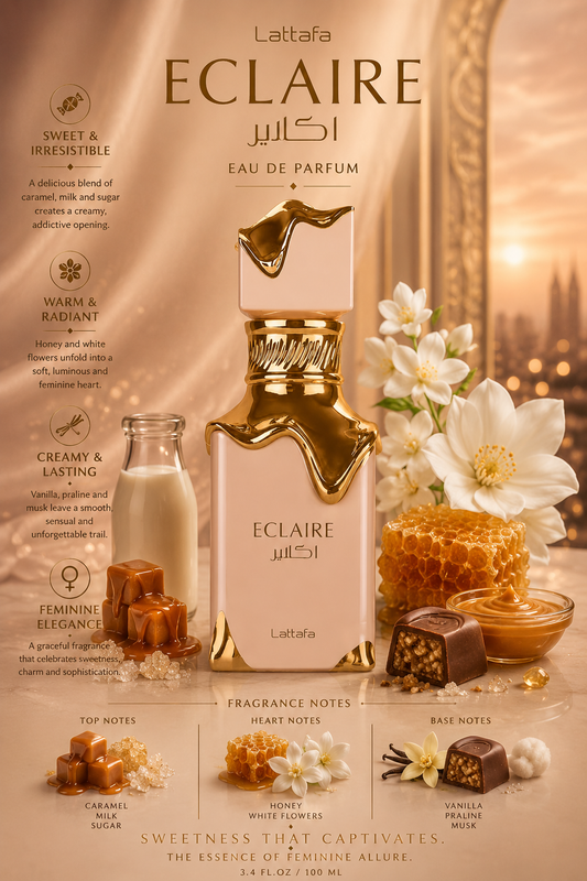 Lattafa – Eclaire– 3.4 oz Eau de Parfum