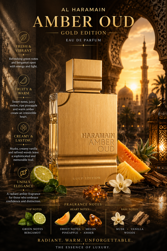 Al Haramain – Amber Oud Gold Edition (Unisex) Eau de Parfum — 3.4 oz / 100 ml