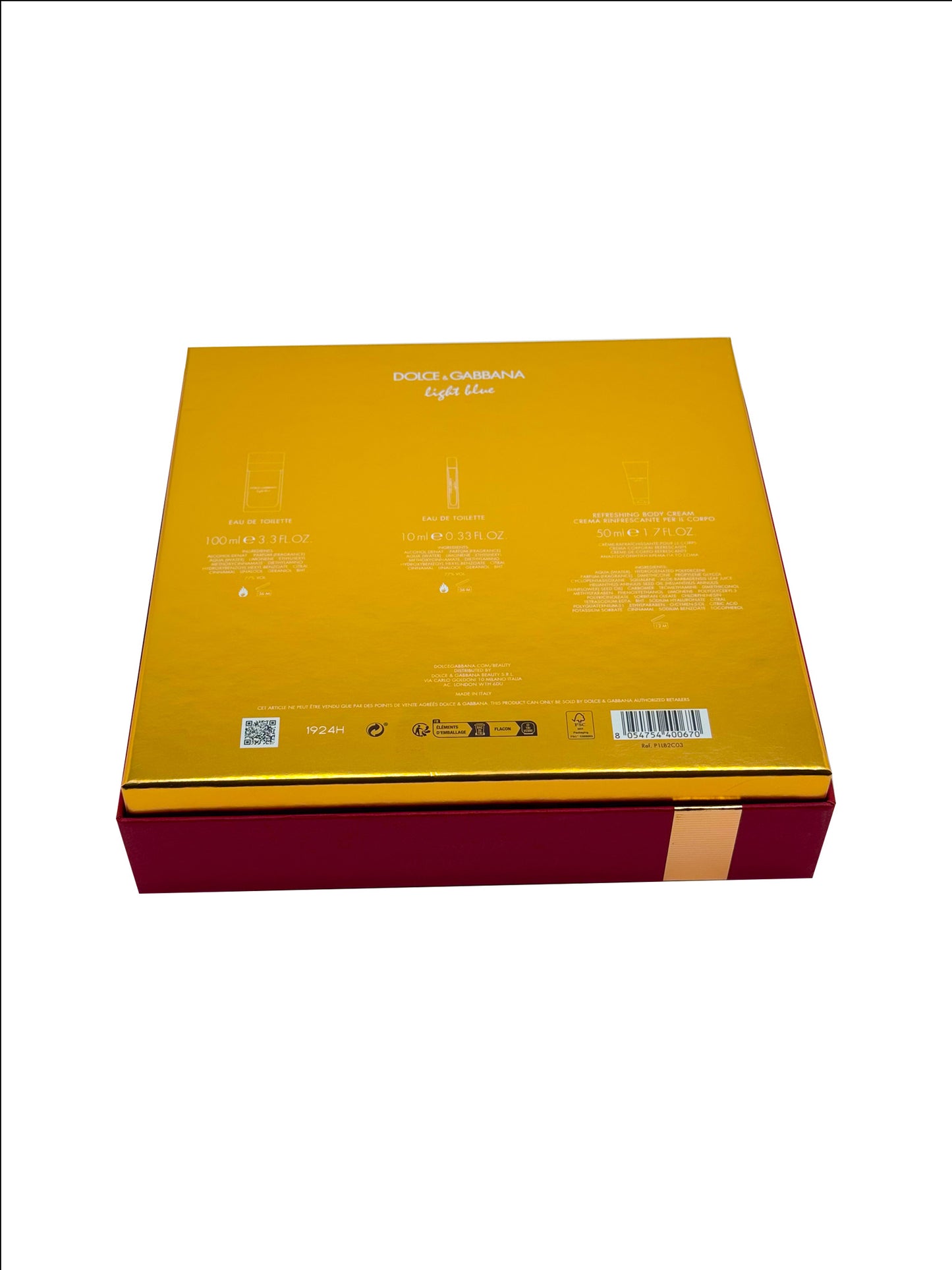 Dolce & Gabbana – Light Blue (Women) – 3-Piece Gift Set