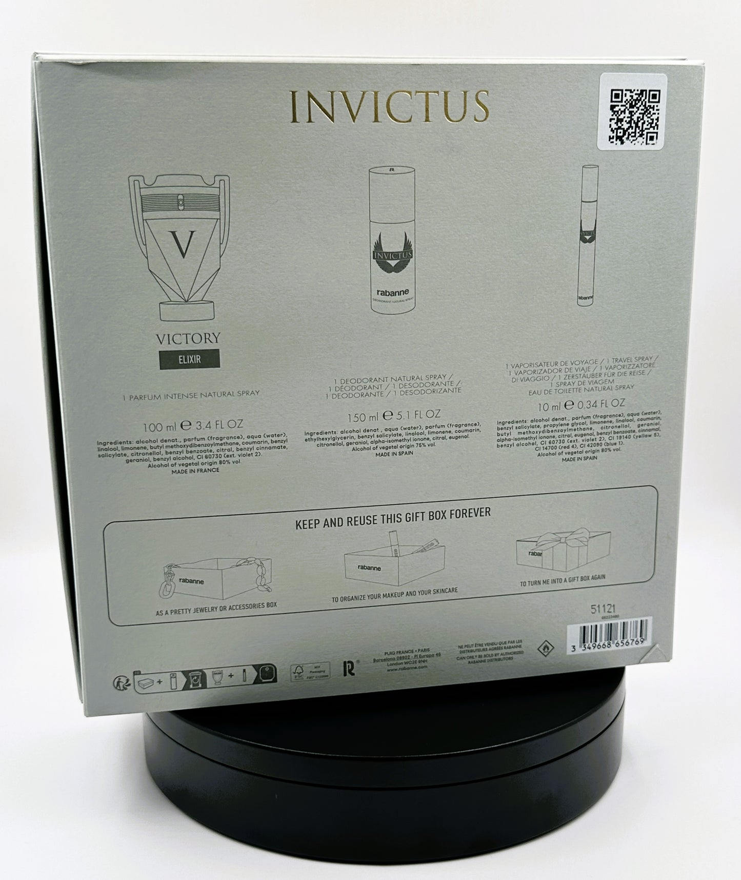 Invictus Victory Elixir Gift Set — Rabanne Parfum · 3-Piece Gift Set