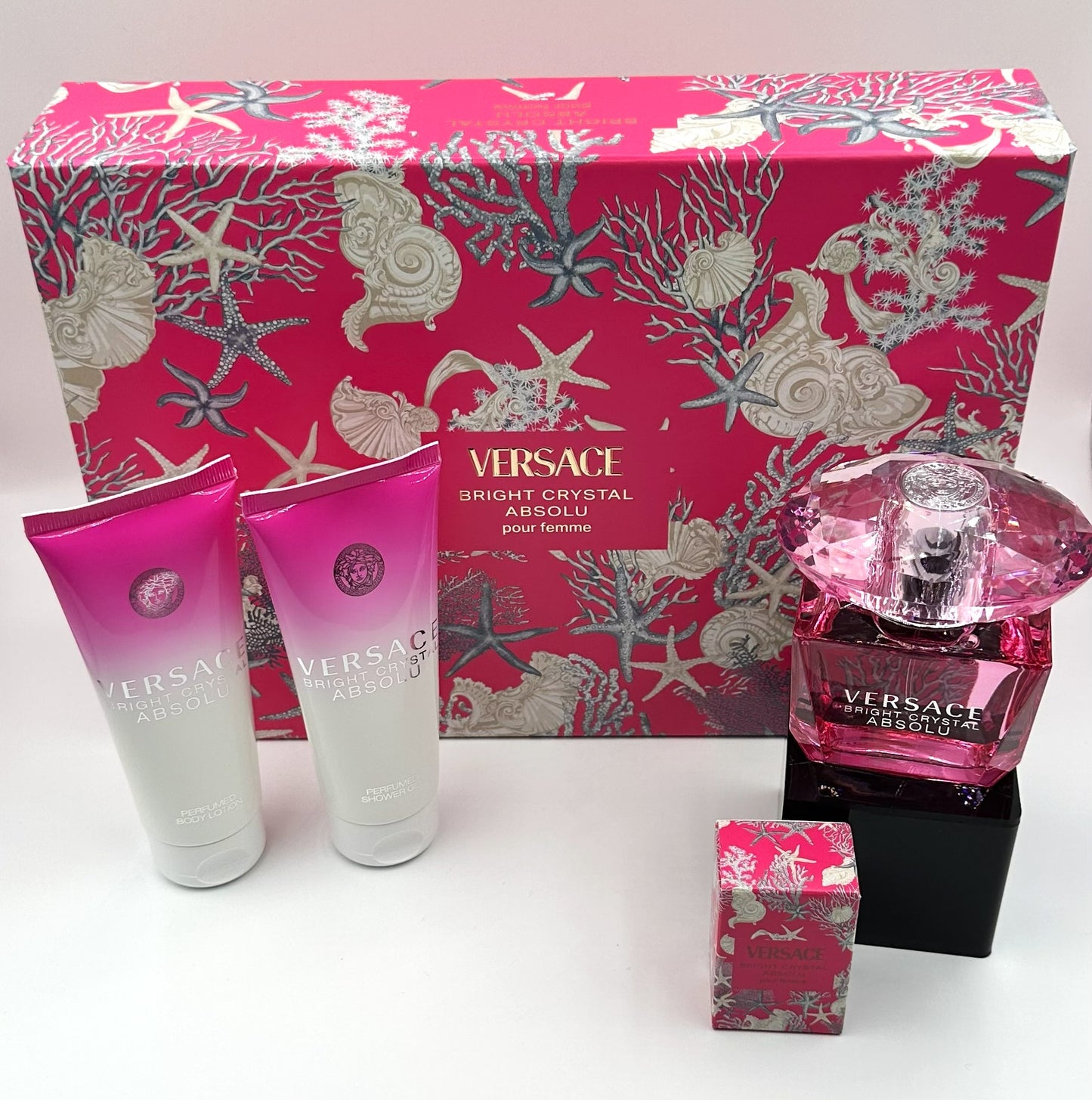 Versace Bright Crystal Absolu — Gift Set (Women) Eau de Parfum · 4-Piece Set