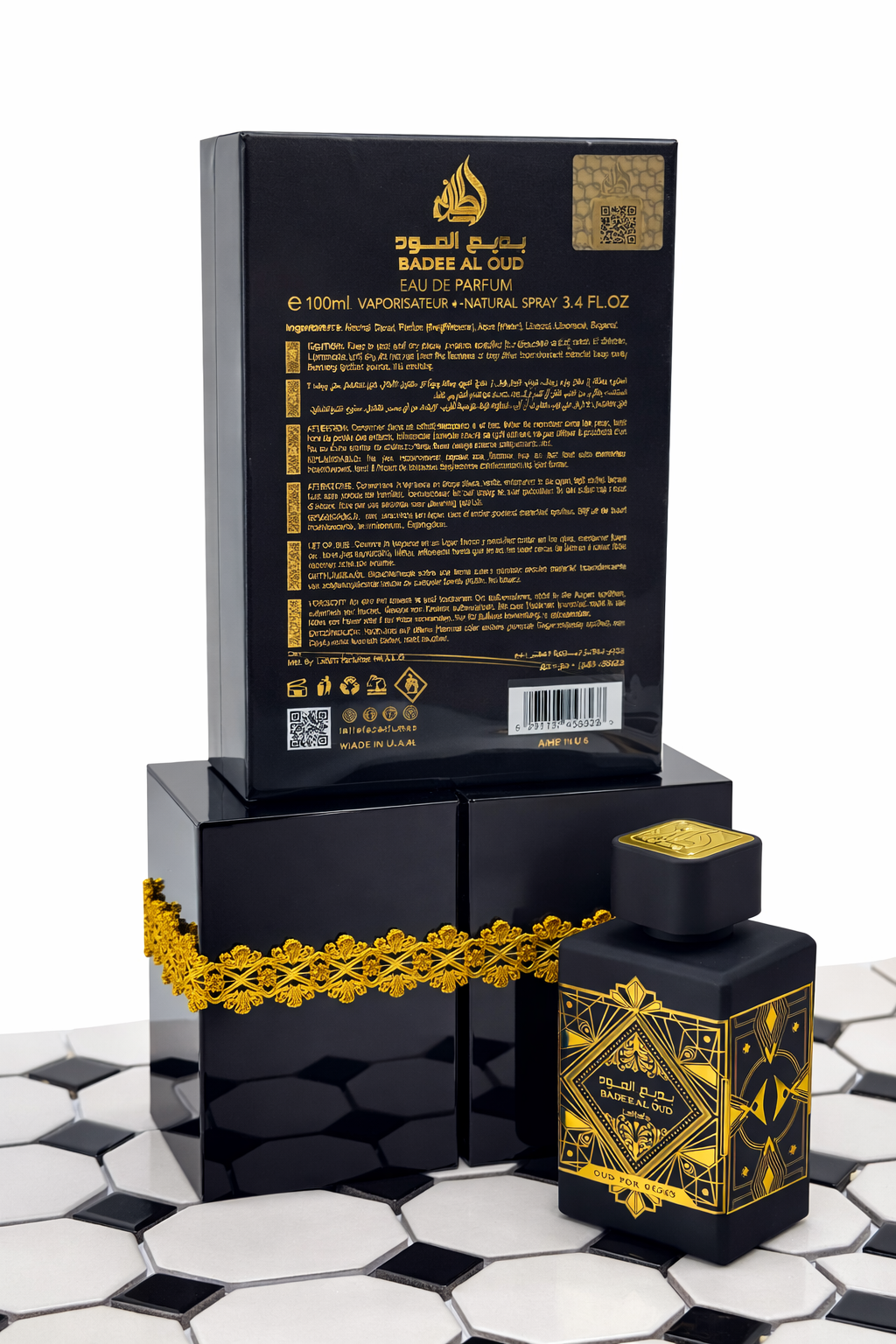Lattafa – Oud for Glory (Bade’e Al Oud) Eau de Parfum — 3.4 oz / 100 ml
