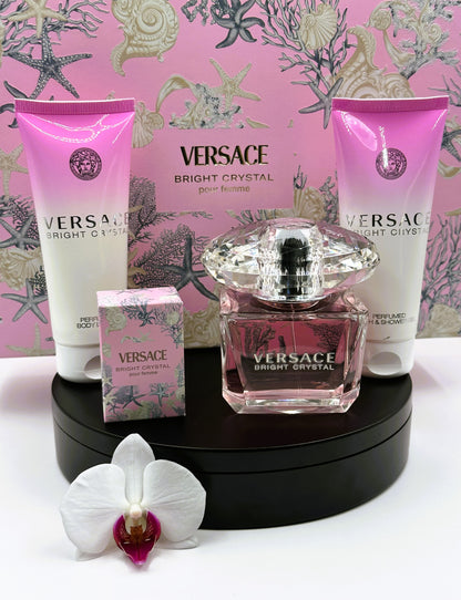 Versace – Bright Crystal Pour Femme 4pcs Gift Set (Women)