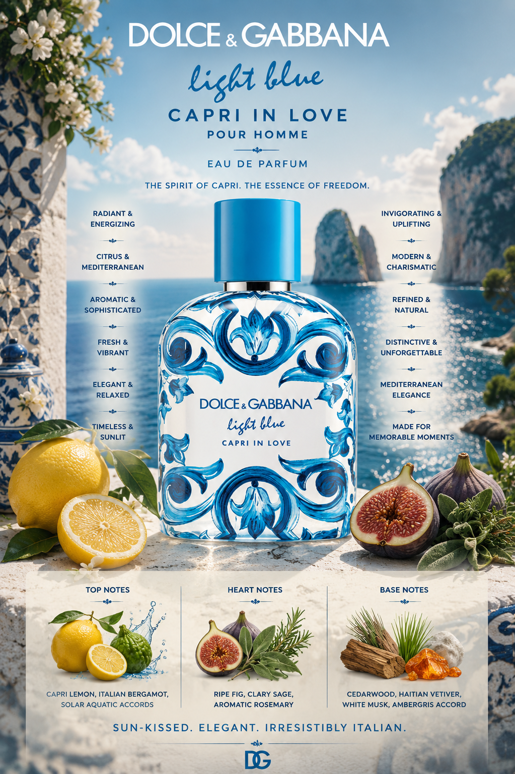 Dolce & Gabbana Light Blue Capri in Love Pour Homme - Eau de Parfum