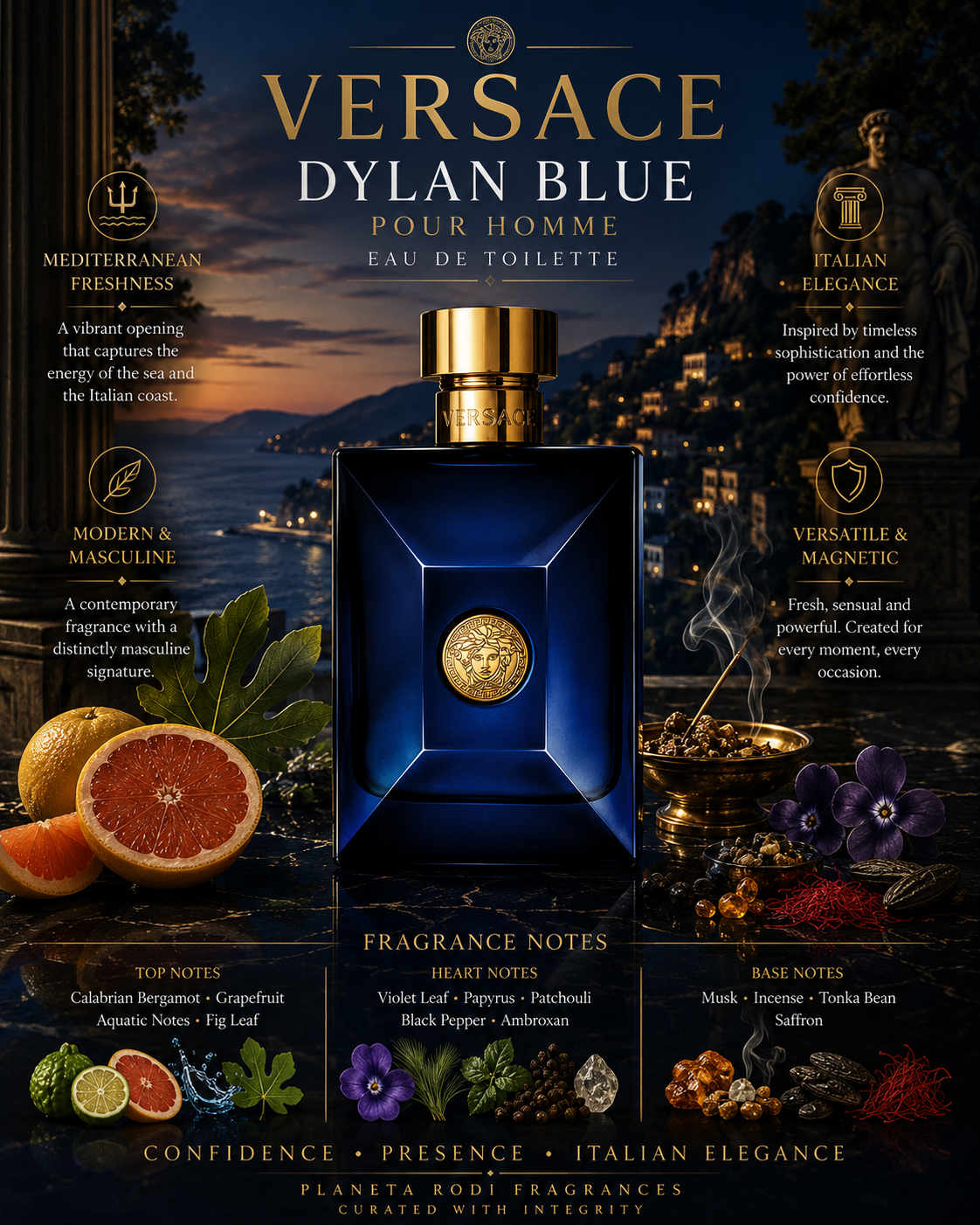 Dylan Blue Pour Homme — Versace  Eau de Toilette · 3.4 oz / 100 ml
