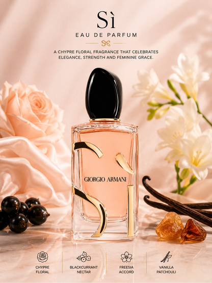 Giorgio Armani Sì Eau de Parfum – 3.4 oz / 100 ml