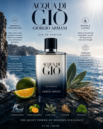 Acqua di Giò Eau de Parfum — Giorgio Armani  Eau de Parfum · 6.7 oz / 200 ml