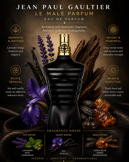 Le Male Le Parfum — Jean Paul Gaultier · Eau de Parfum · 4.2 oz / 125 ml