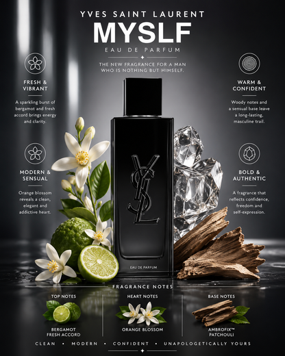 Myself by Yves Saint Laurent – Eau de Parfum (3.3 oz / 100 ml)