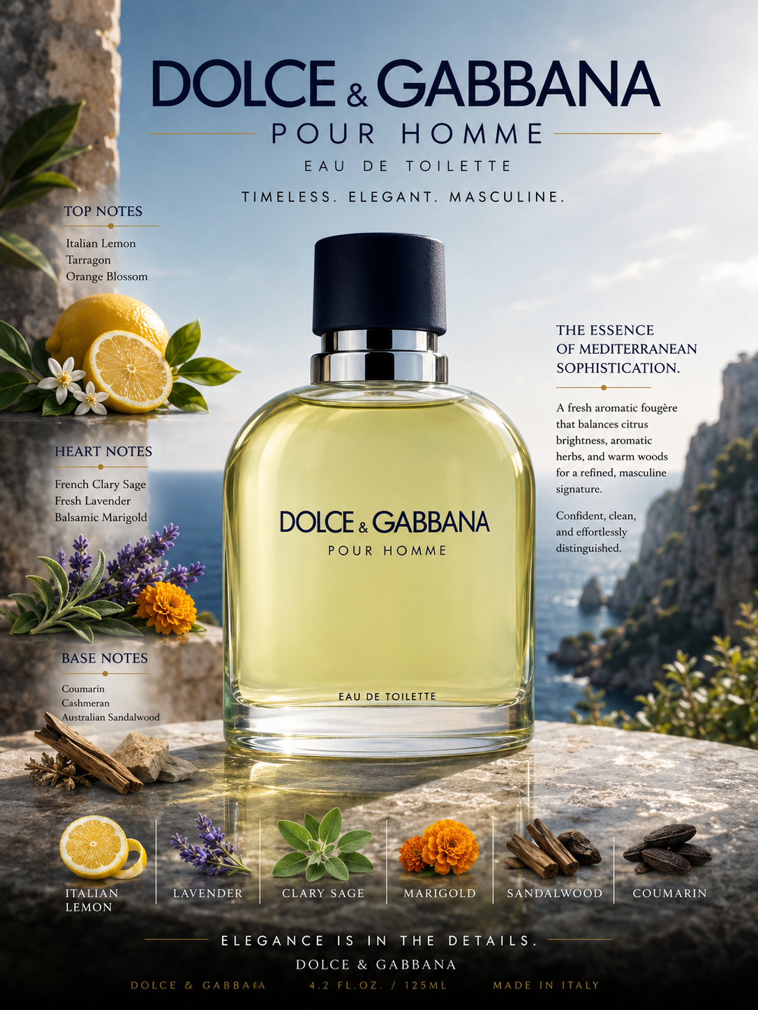 Dolce & Gabbana Pour Homme — Dolce & Gabbana  Eau de Toilette · 4.2 oz / 125 ml