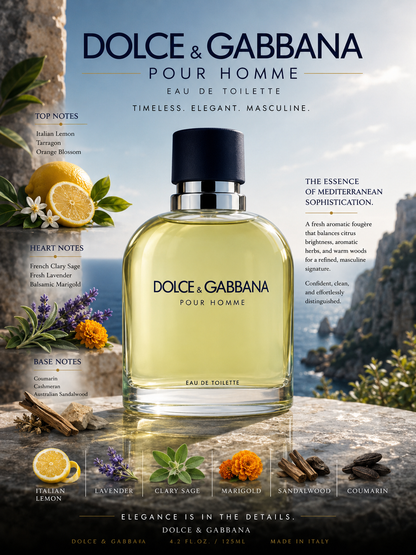 Dolce & Gabbana Pour Homme — Dolce & Gabbana  Eau de Toilette · 4.2 oz / 125 ml
