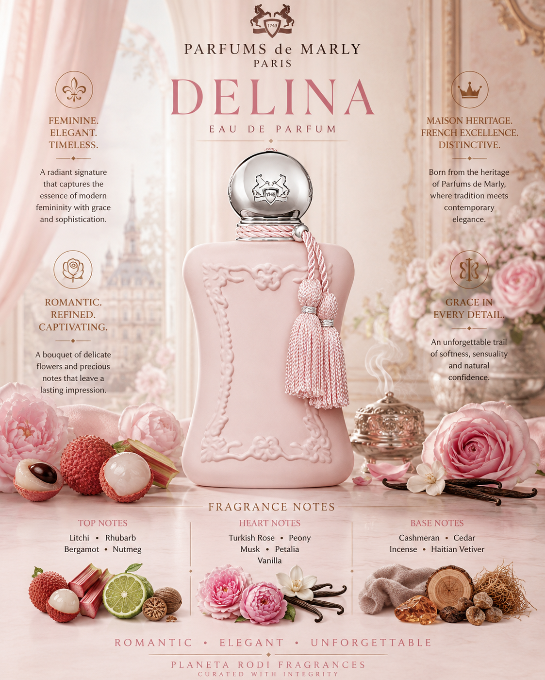 Parfums de Marly Delina — Parfums de Marly Eau de Parfum · 2.5 oz / 75 ml