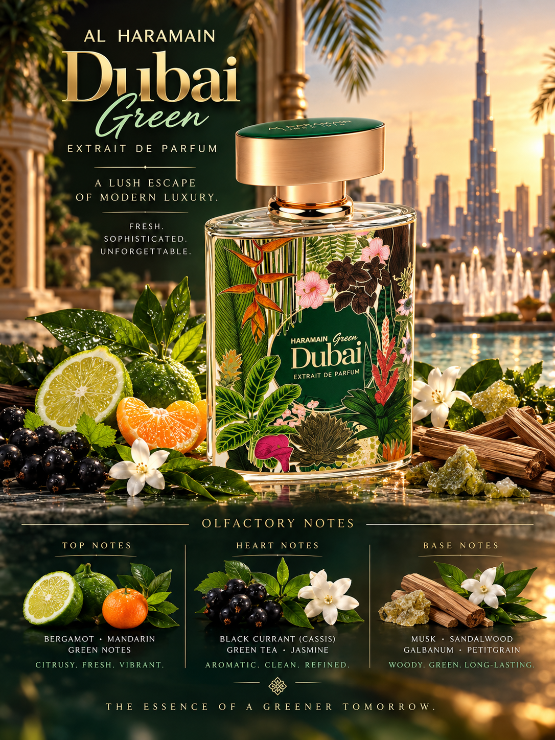 Al Haramain Green Dubai — Extrait de Parfum