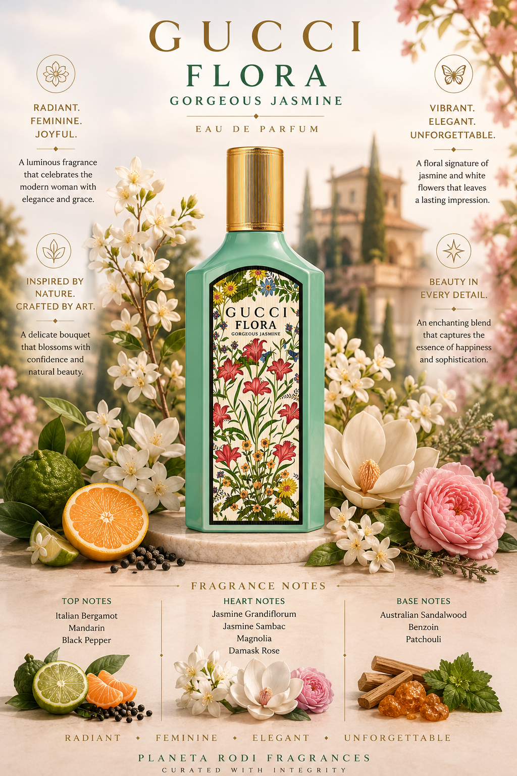 Gucci Flora Gorgeous Jasmine — Gucci Eau de Parfum · 3.3 oz / 100 ml