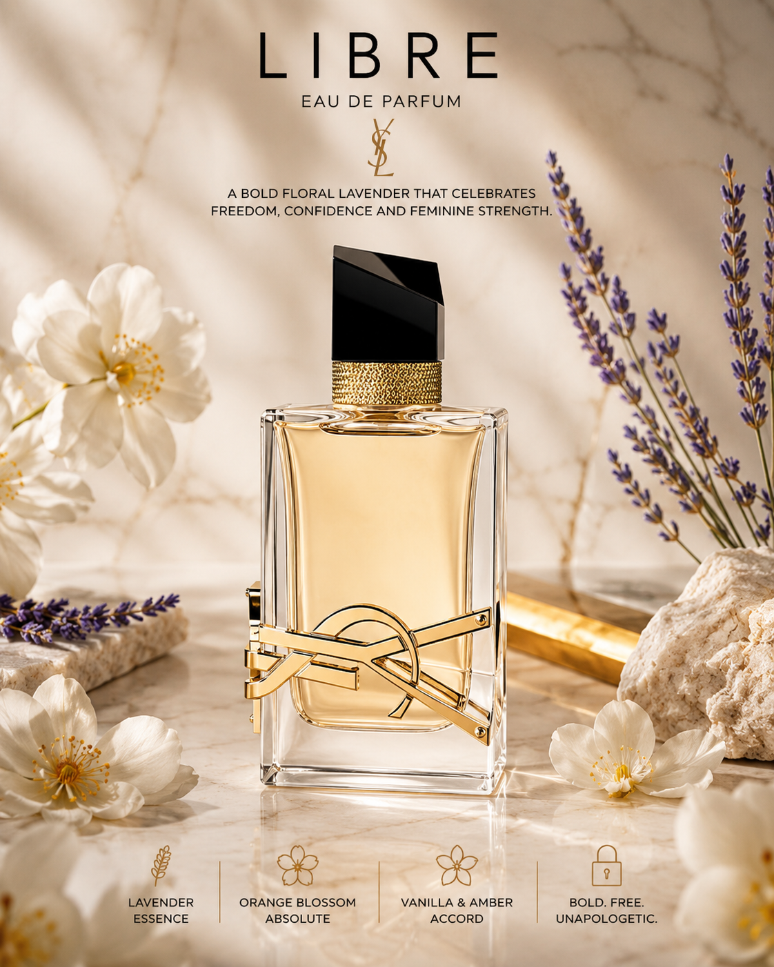 Libre by Yves Saint Laurent – Eau de Parfum (3.0 oz / 90 ml)