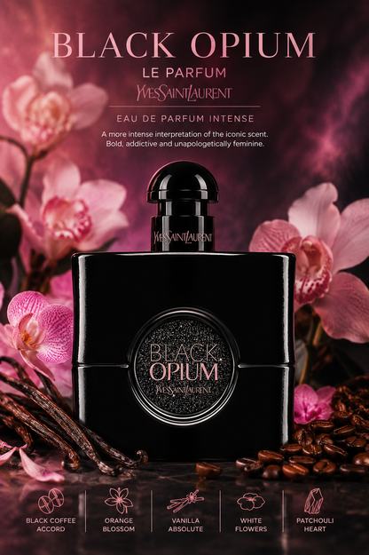 Black Opium Le Parfum by Yves Saint Laurent – Eau de Parfum Intense (3.0 oz / 90 ml)