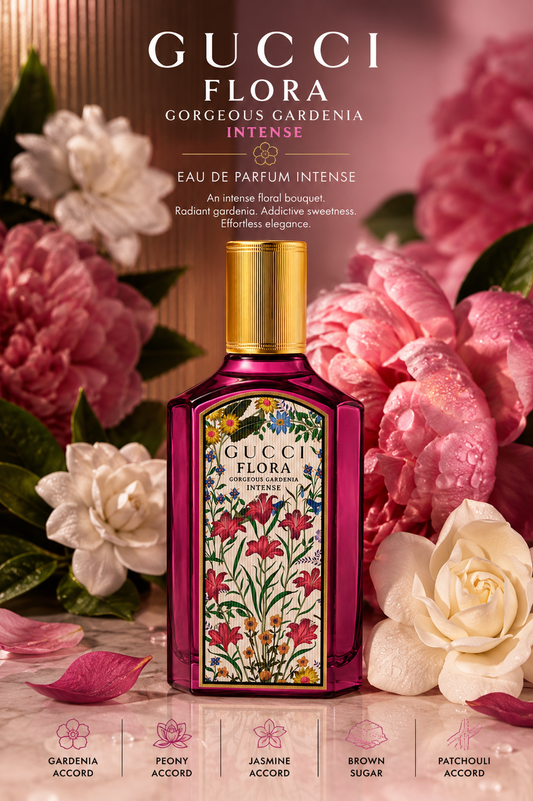 Gucci Flora Gorgeous Gardenia Intense — Gucci  Eau de Parfum Intense · 3.3 oz / 100 ml