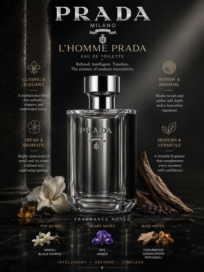 L’Homme Prada — Prada  Eau de Toilette · 3.3 oz / 100 ml