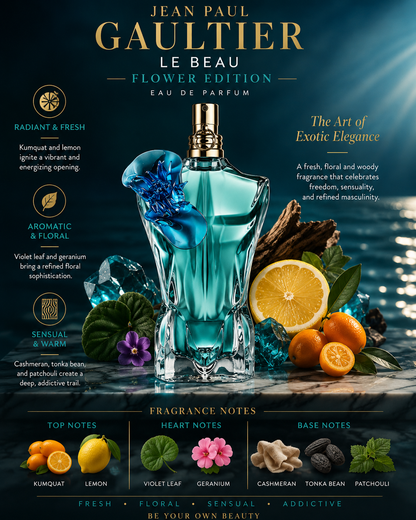 Le Beau Flower Edition — Jean Paul Gaultier  Eau de Parfum · 4.2 oz / 125 ml