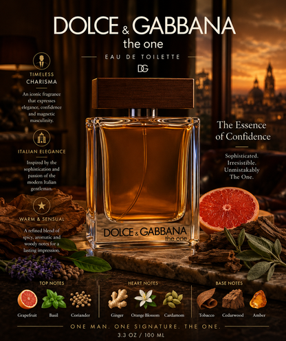 The One  by Dolce & Gabbana  – Eau de Toilette (3.3 oz / 100 ml)