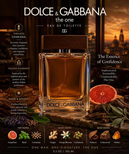 The One  by Dolce & Gabbana  – Eau de Toilette (3.3 oz / 100 ml)