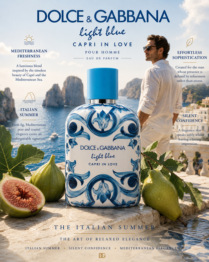Light Blue Capri In Love Pour Homme Eau de Parfum · 3.3 oz / 100 ml