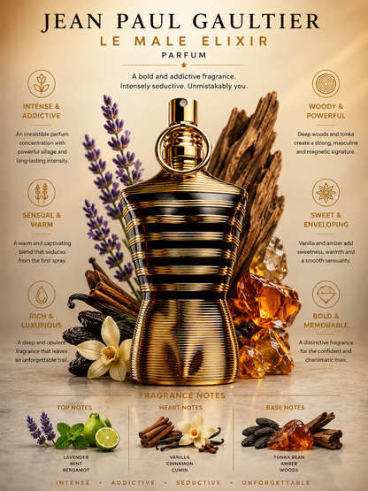 Le Male Elixir — Jean Paul Gaultier · Parfum · 4.2 oz / 125 ml