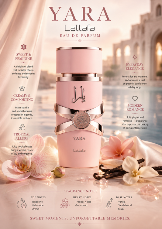 Lattafa – YARA (Women) 3.4 oz Eau de Parfum