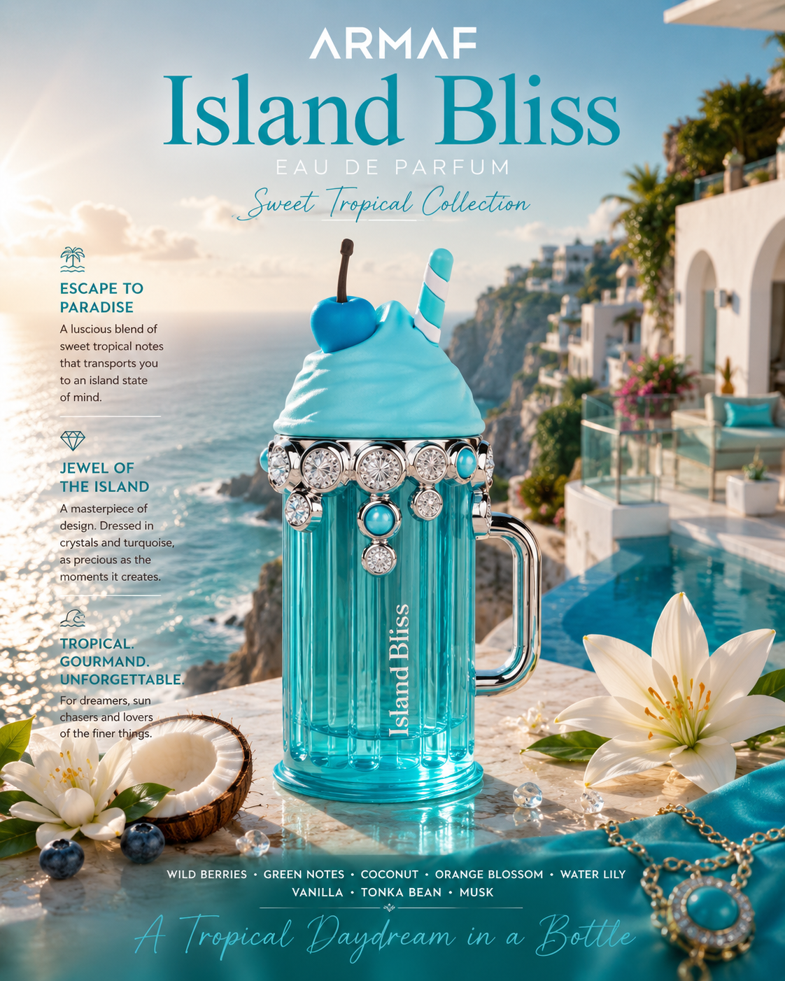 Armaf – Island Bliss – Eau de Parfum (3.4 oz / 100 ml)