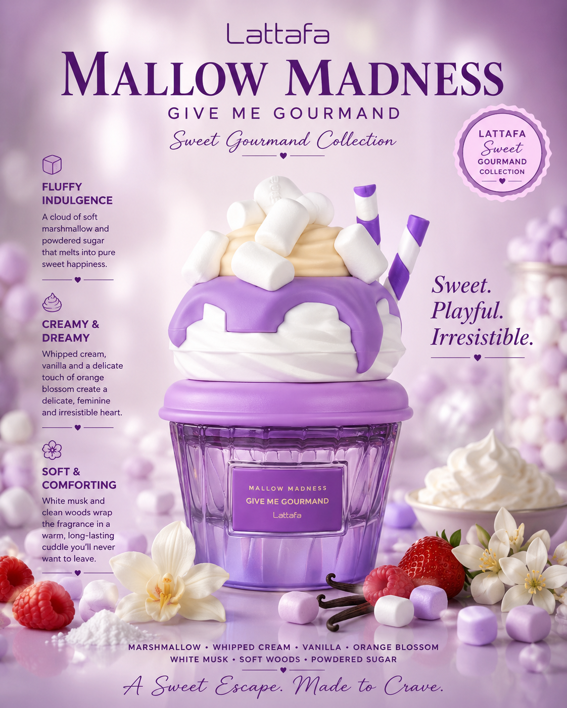 Give Me Gourmand – Mallow Madness (Women) 2.53 oz Eau de Parfum