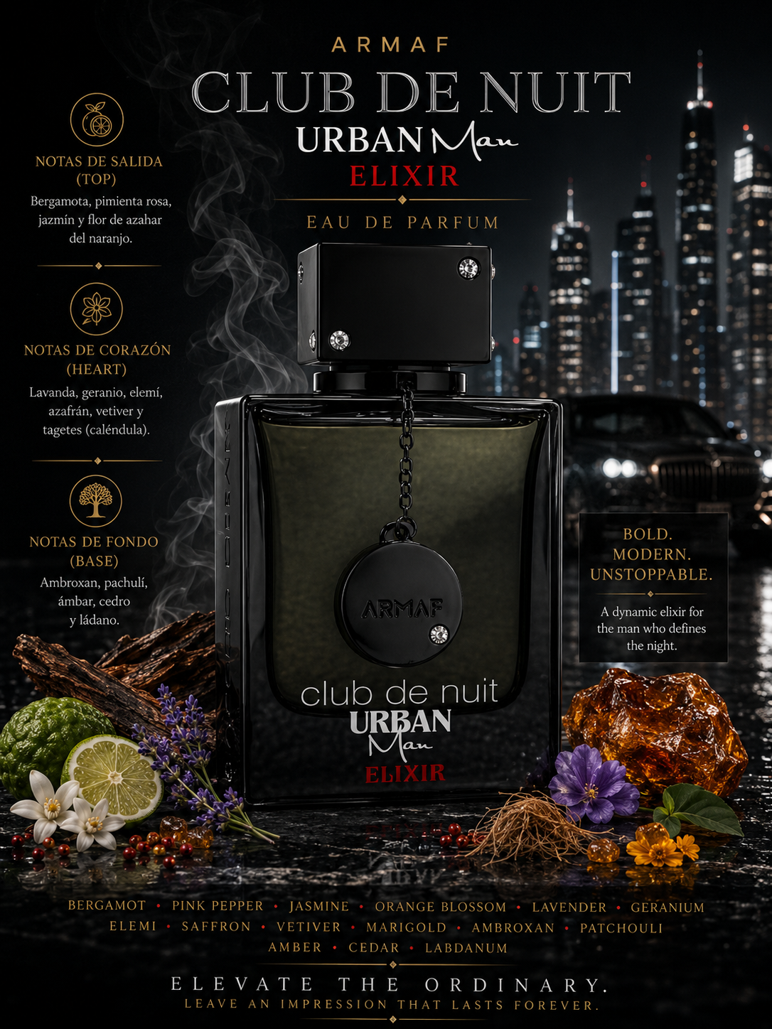 Armaf – Club de Nuit Urban Man Elixir – 3.6 oz Eau de Parfum