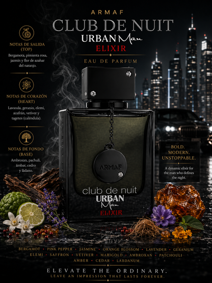 Armaf – Club de Nuit Urban Man Elixir – 3.6 oz Eau de Parfum