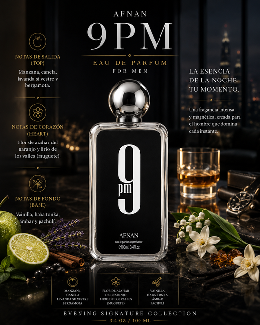 Afnan – 9PM – 3.4 oz Eau de Parfum (Men)