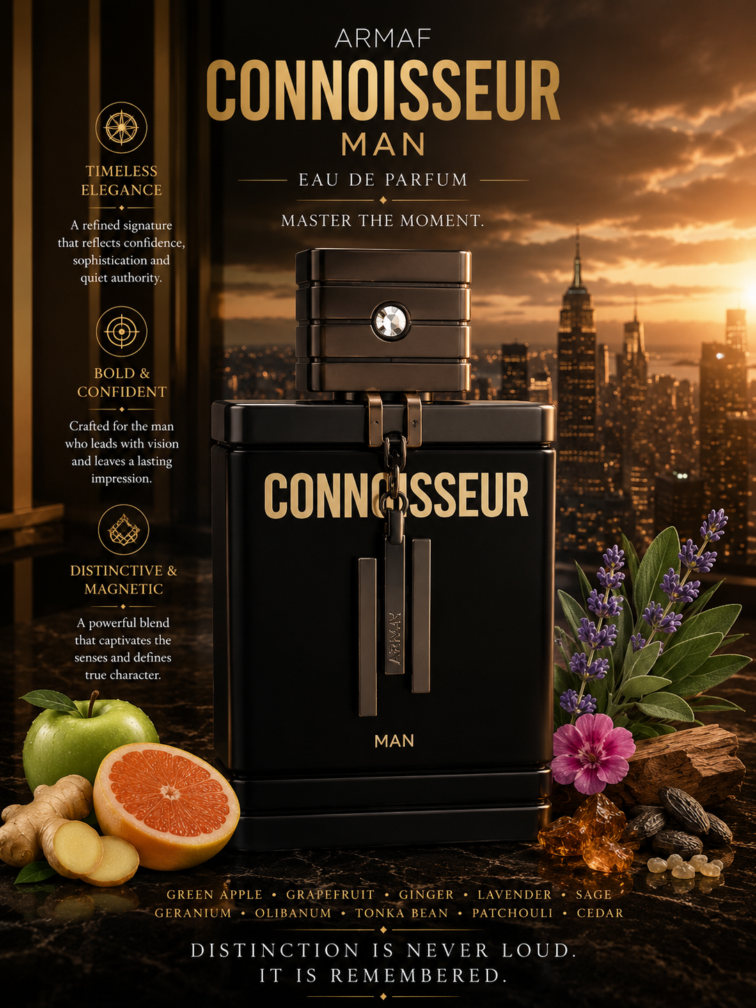 Armaf – Connoisseur – Eau de Parfum (3.4 oz / 100 ml)