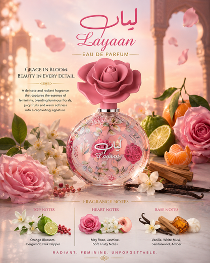 Layaan – Women Eau de Parfum – 2.53 oz