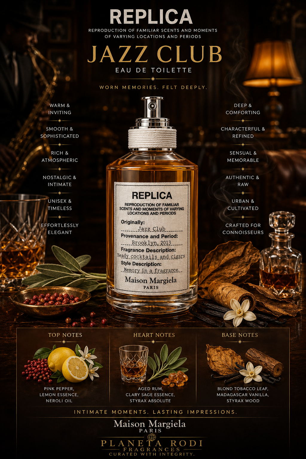 Maison Margiela REPLICA Jazz Club — Maison Margiela Eau de Toilette · 3.4 oz / 100 ml