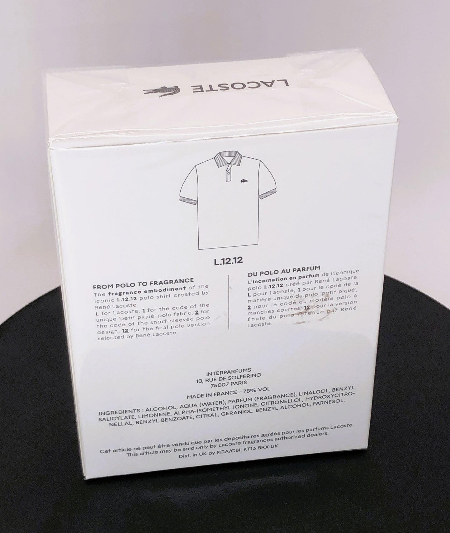Lacoste Blanc (White) – Eau de Toilette (3.3 oz / 100 ml)