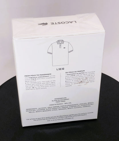 Lacoste Blanc (White) – Eau de Toilette (3.3 oz / 100 ml)