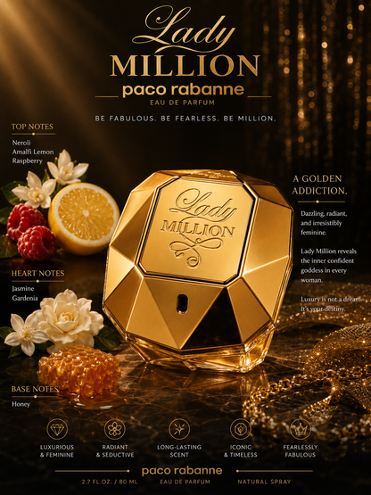 Lady Million Eau de Parfum — Rabanne  Eau de Parfum · 2.7 oz / 80 ml