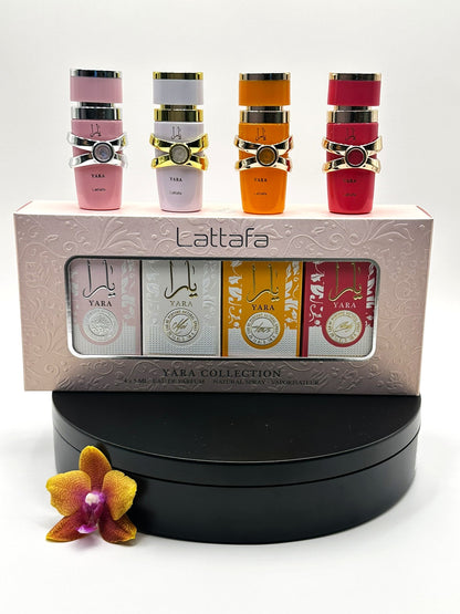 Lattafa Yara Miniature Collection — 4-Piece Fragrance Gift Set