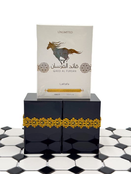 Lattafa – Qaed Al Fursan – Eau de Parfum (3.4 oz / 100 ml) 