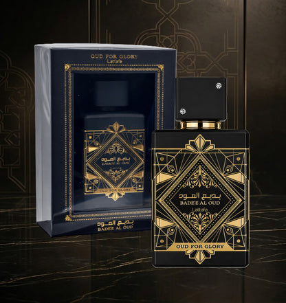 Lattafa – Oud for Glory (Bade’e Al Oud) Eau de Parfum — 3.4 oz / 100 ml