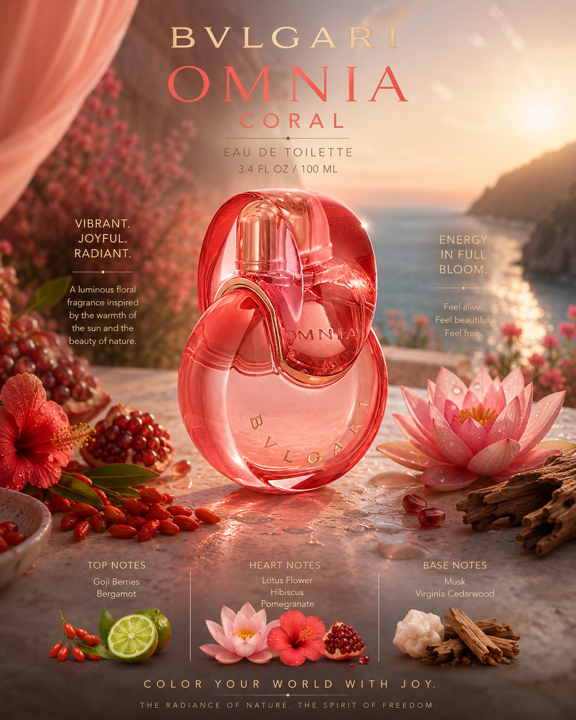 Omnia Coral — Bvlgari Eau de Toilette · 3.4 oz / 100 ml