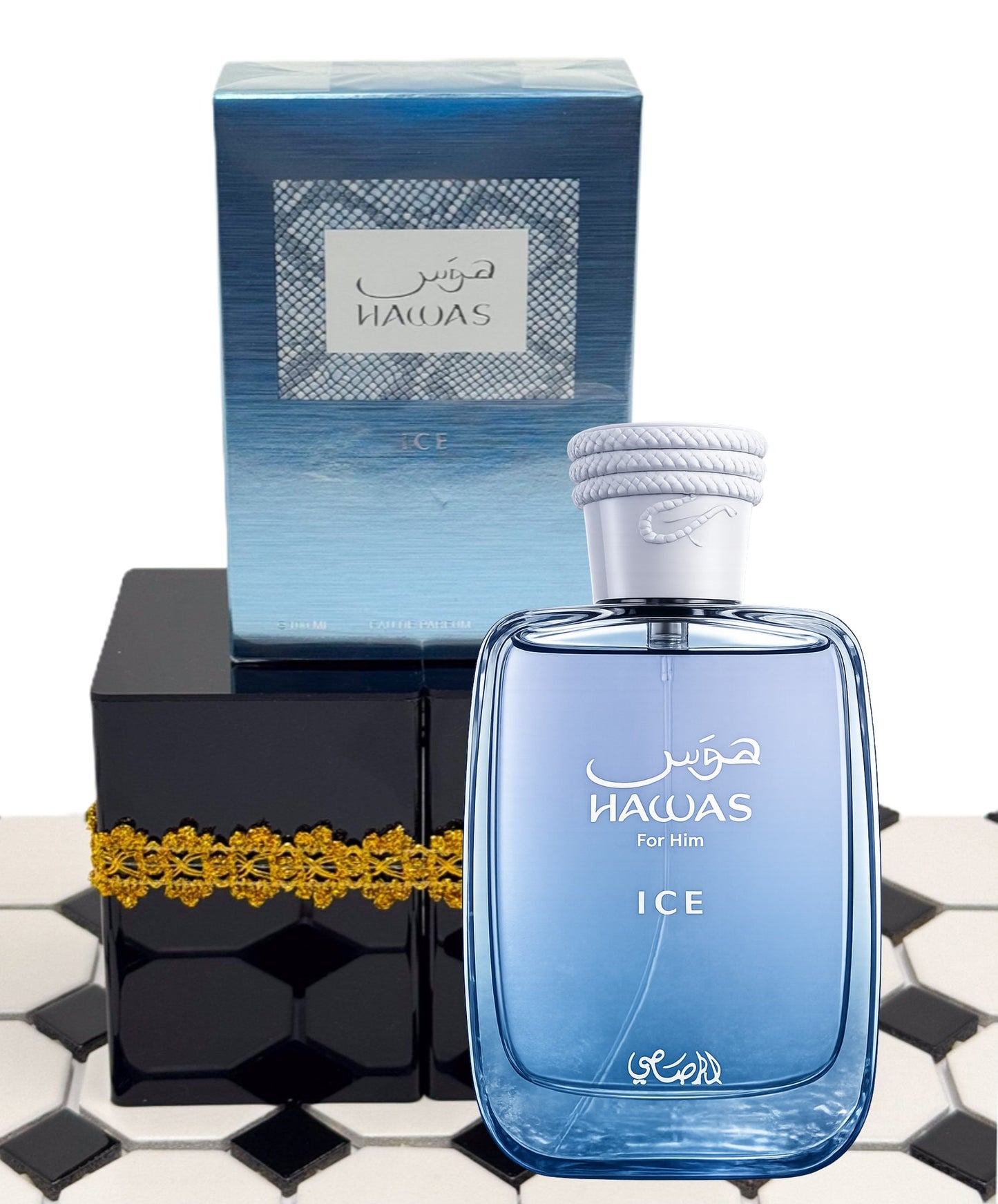 Rasasi – Hawas Ice for Men – Eau de Parfum (3.38 oz / 100 ml)