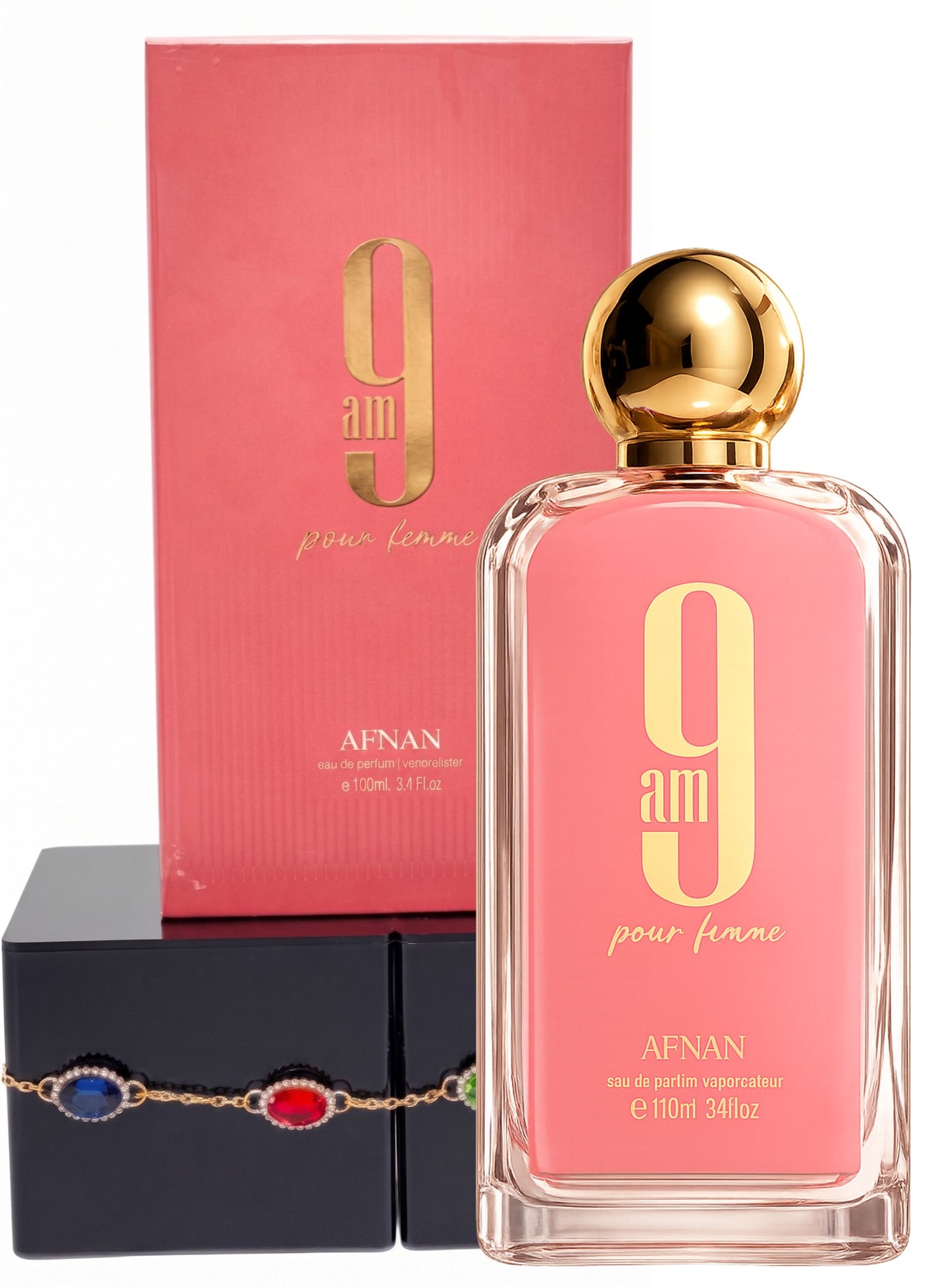 Afnan – 9AM Pour Femme (Women) 3.4 oz Eau de Parfum